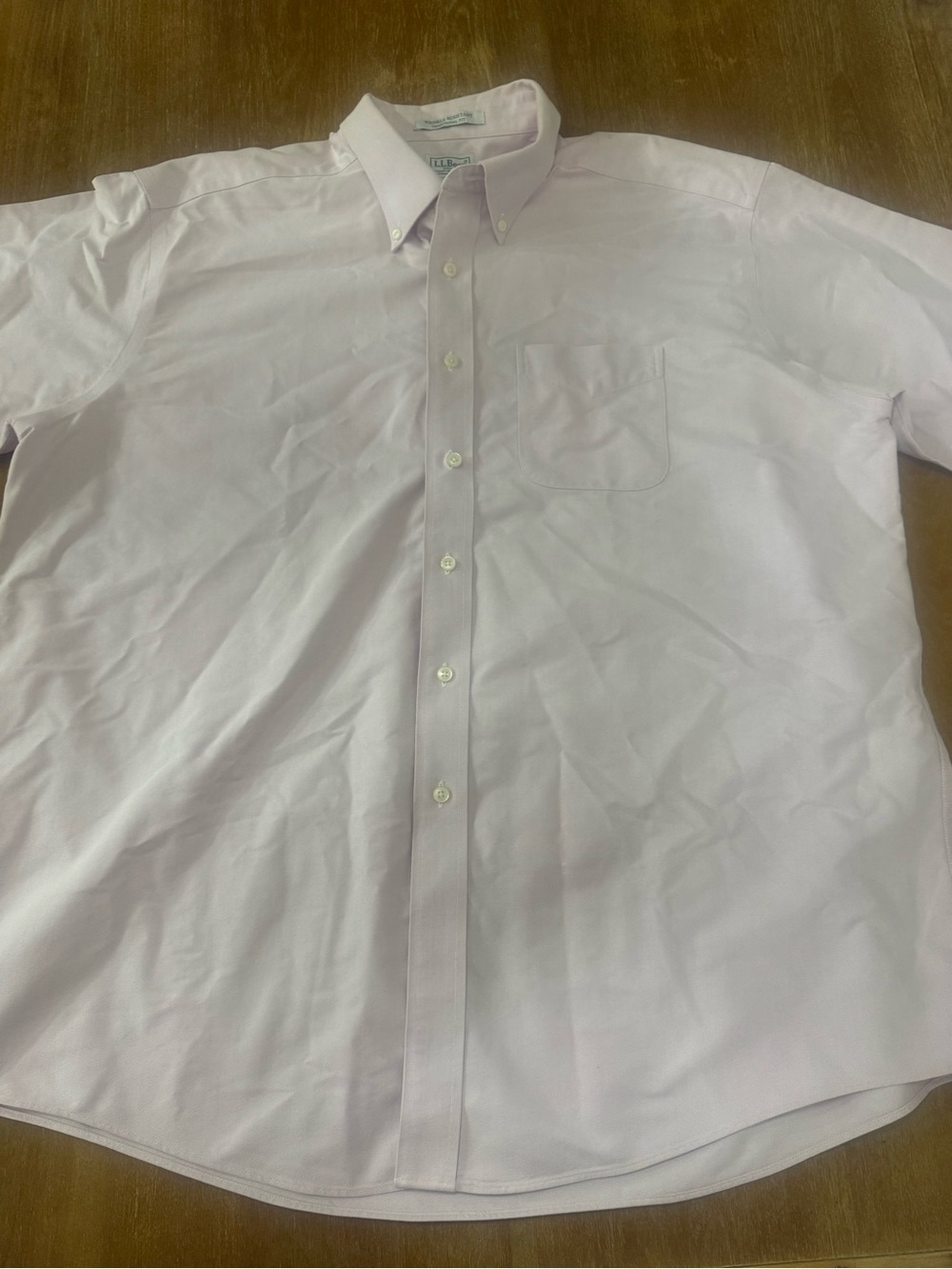 L.L. Bean Men's Pale Pink Button-Down Dress Shirt